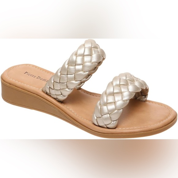 🆕 Pierre dumas braided slide sandals SZ 10 - Picture 1 of 4